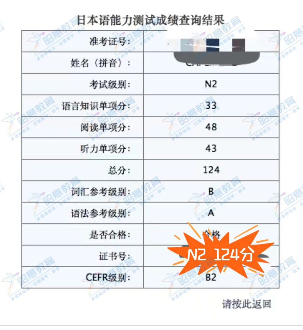 C同学 N2（124分）