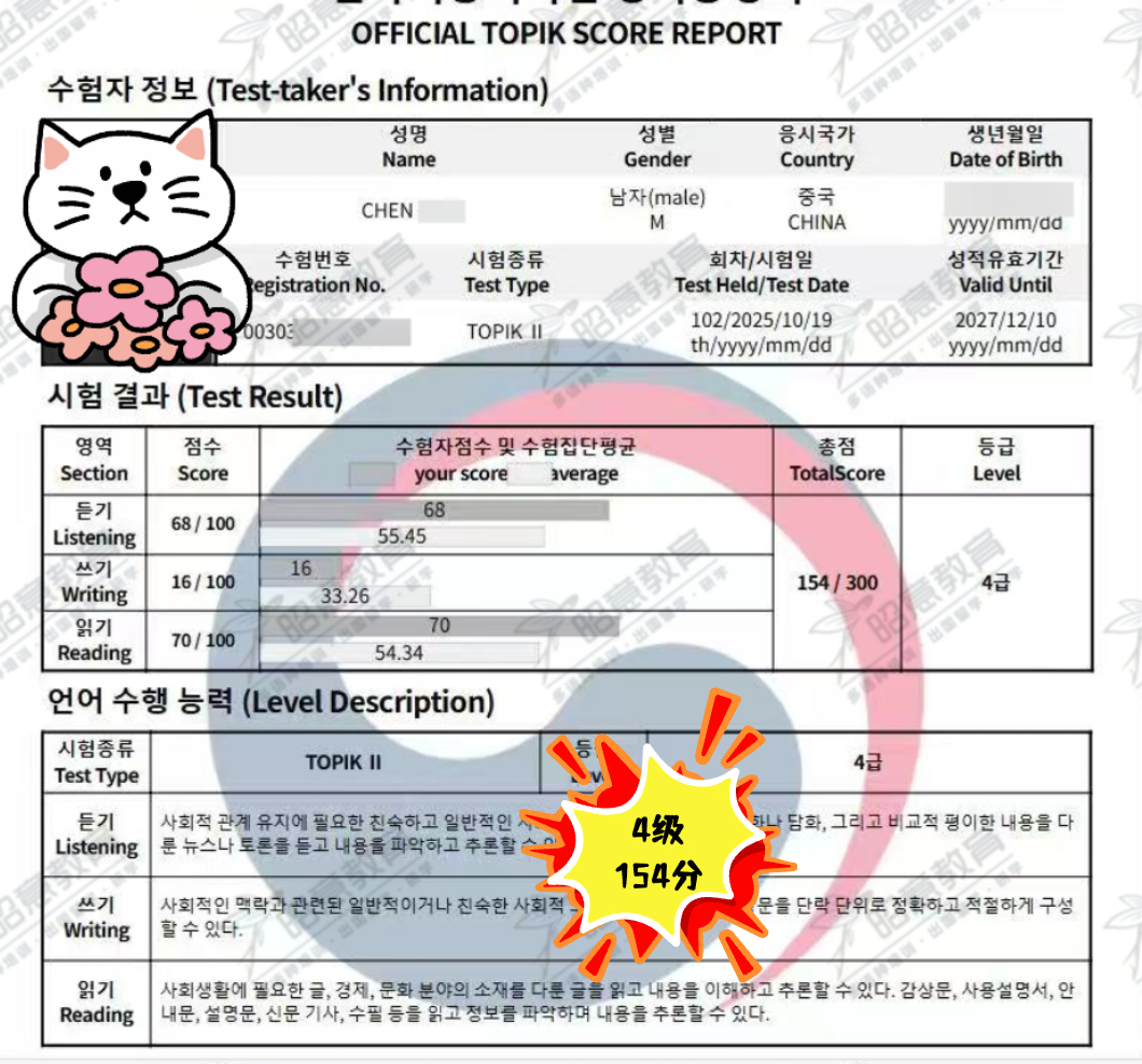 陈同学 T4（154分）